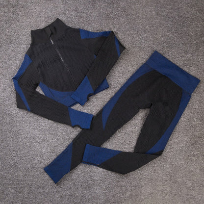 Sport Suit Woman Seamless Running Tracksuit