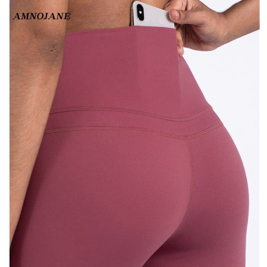 Seamless Gym Leggings With Pocket Sport Women