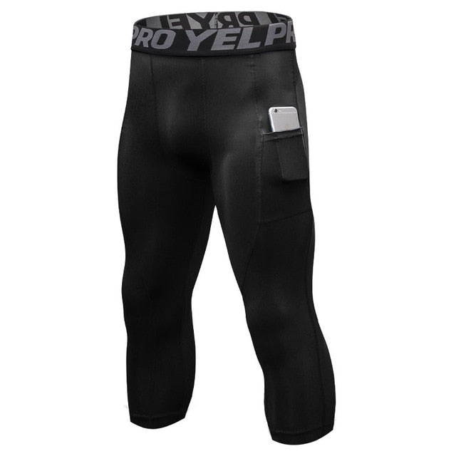 Hot Men Quick Dry Short Running Leggings Mens