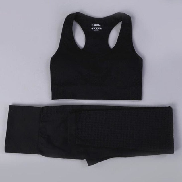 Seamless Yoga Set Fitness Sport Suits Gym Set Clothing