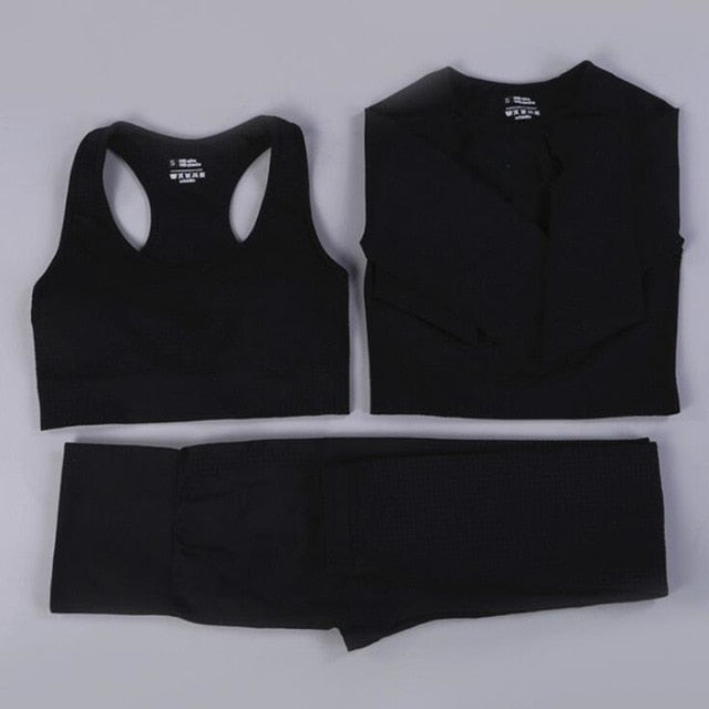 Seamless Yoga Set Fitness Sport Suits Gym Set Clothing